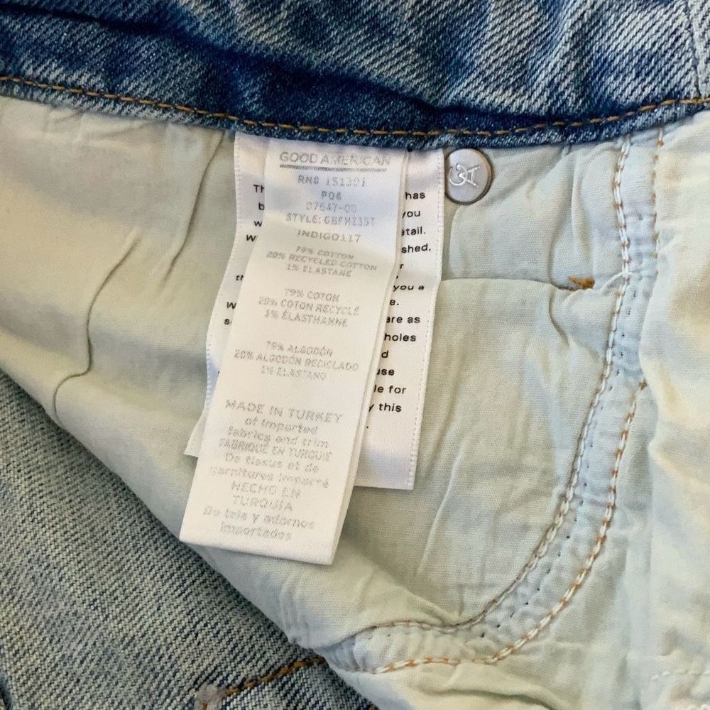 Good American Good Boy Straight Leg Jeans Size 12/31 - Picture 6 of 8